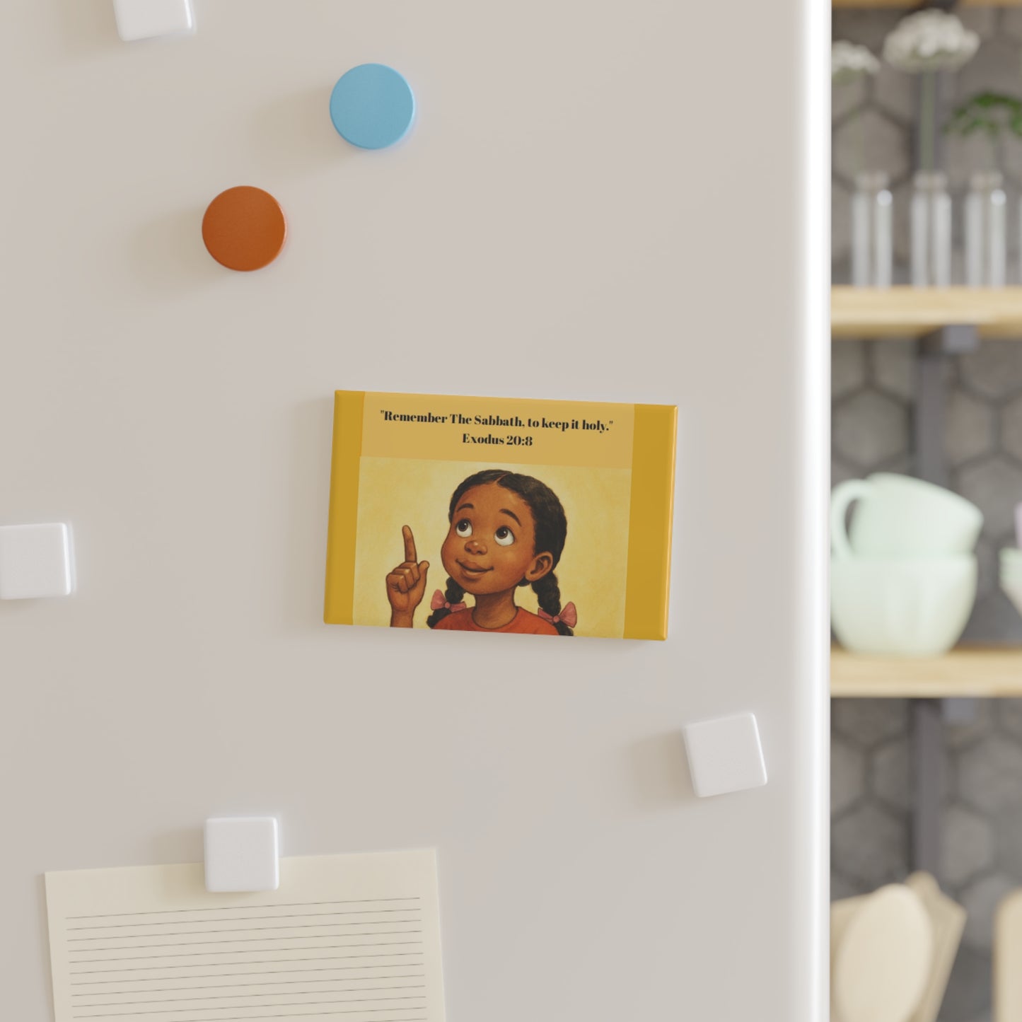 Sabbath Keziah refrigerator magnet, button Magnet