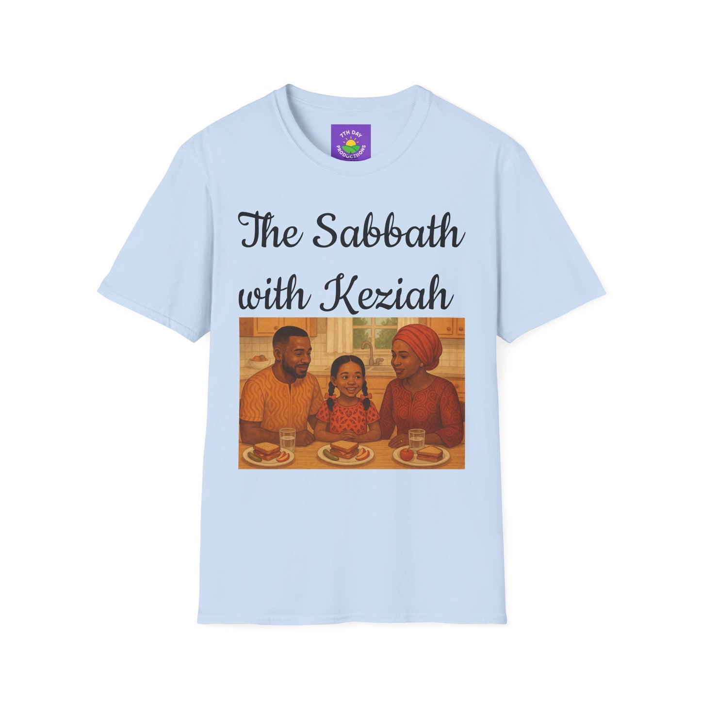 The Sabbath with Keziah, (Hebrew family) - Unisex Soft style T-Shirt
