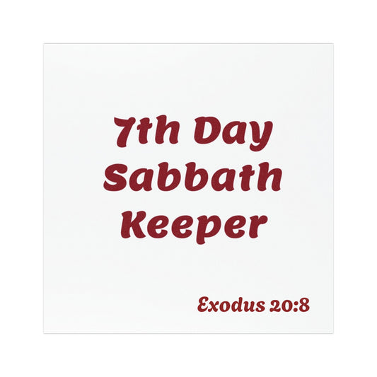 7th Day Sabbath Keeper Car Magnet