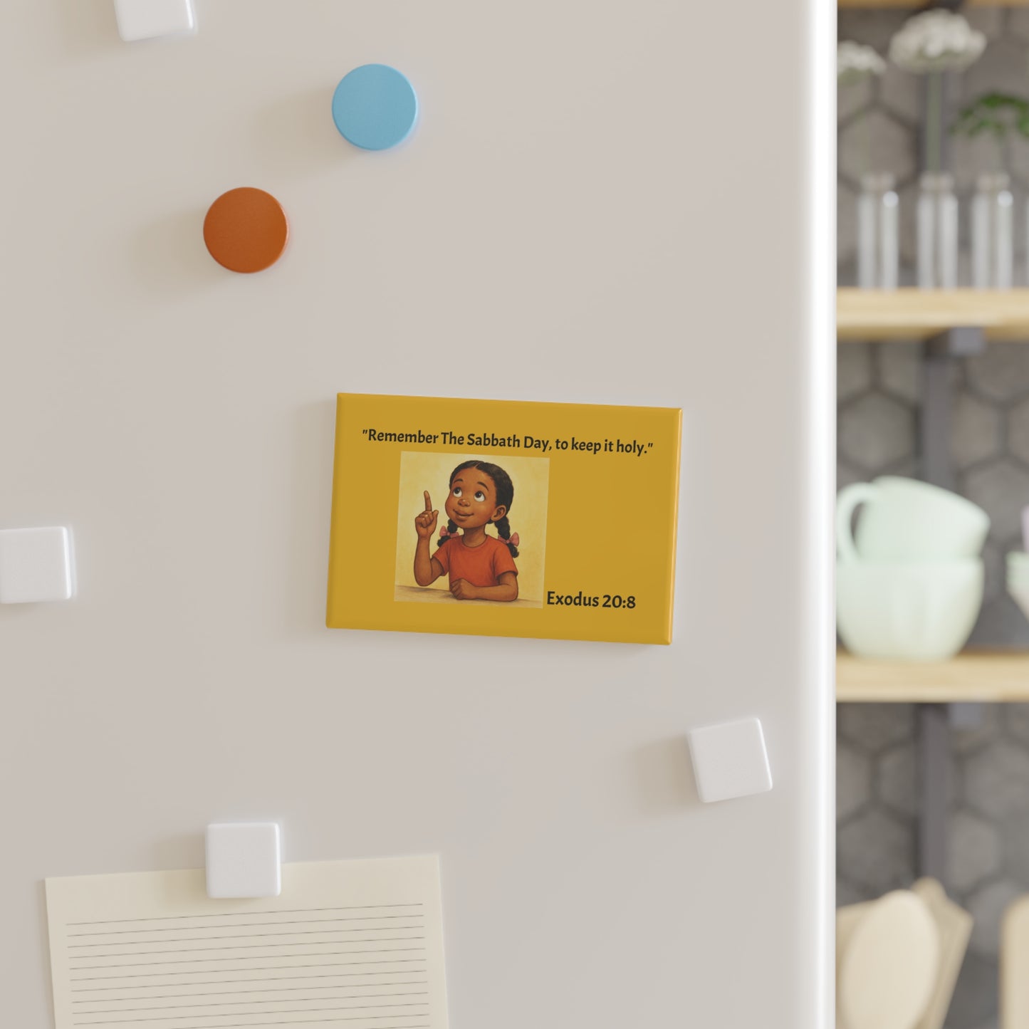 Sabbath Keziah refrigerator magnet, button Magnet