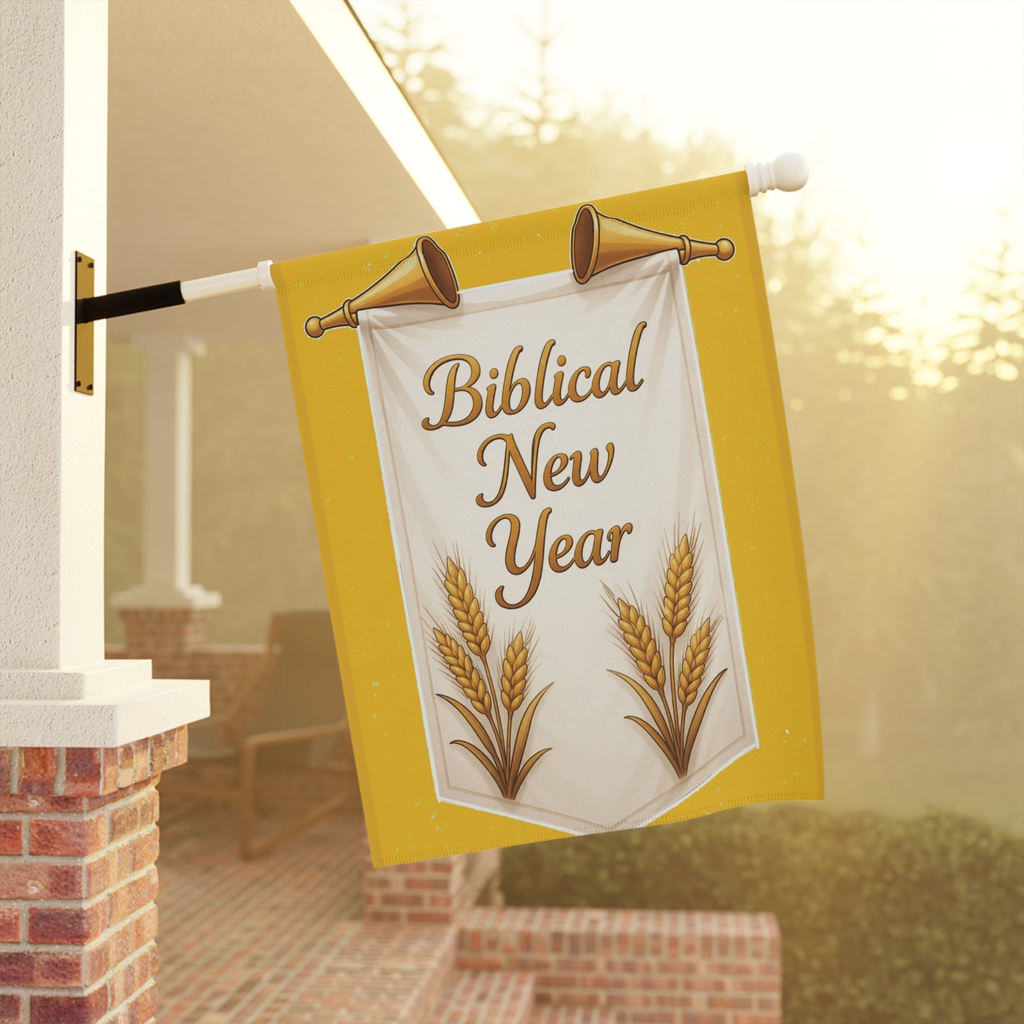 Biblical New Year (Garden Banner, Garden Flag, Religious Home Decor)