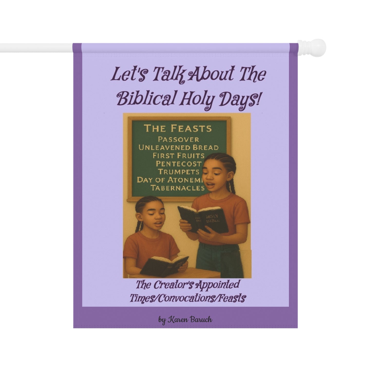 Let's talk about the Biblical Holy Days Banner, Flag, Religious Decor