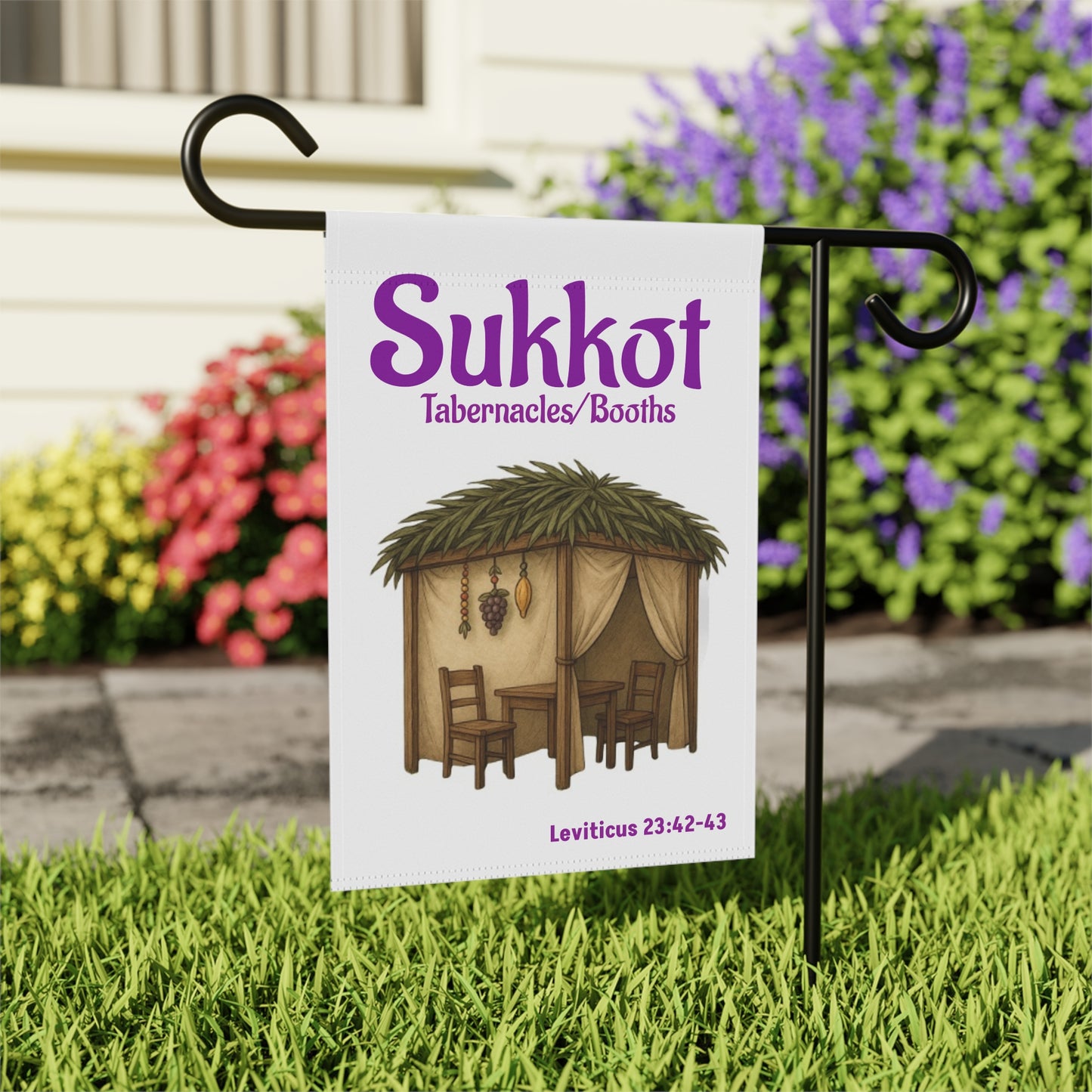 Sukkot/Tabernacles/Booths/Ingathering Banner, Flag, Religious Decor