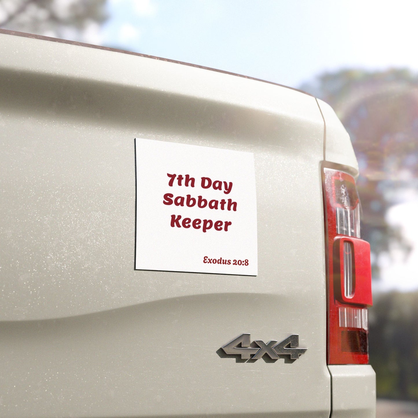 7th Day Sabbath Keeper Car Magnet