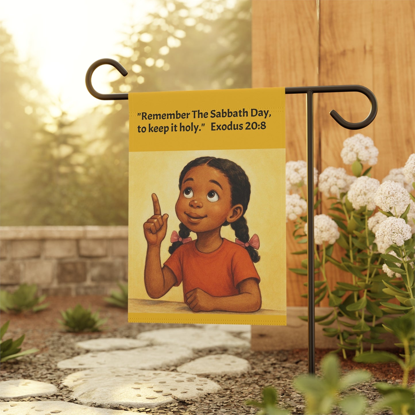 Remember The Sabbath Banner, Flag, Religious Decor