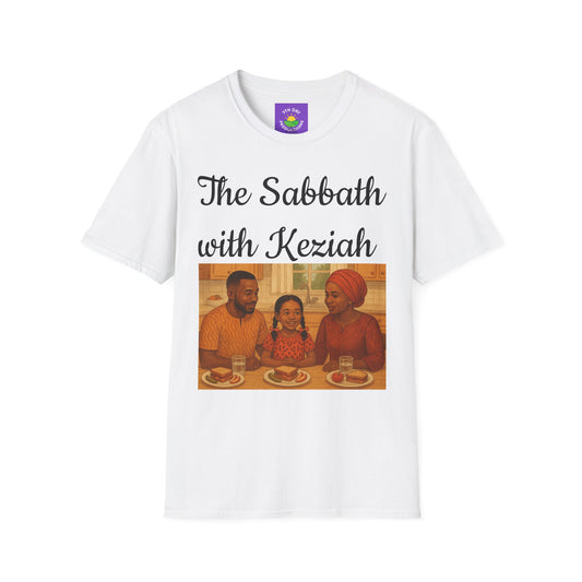 The Sabbath with Keziah, (Hebrew family) - Unisex Soft style T-Shirt