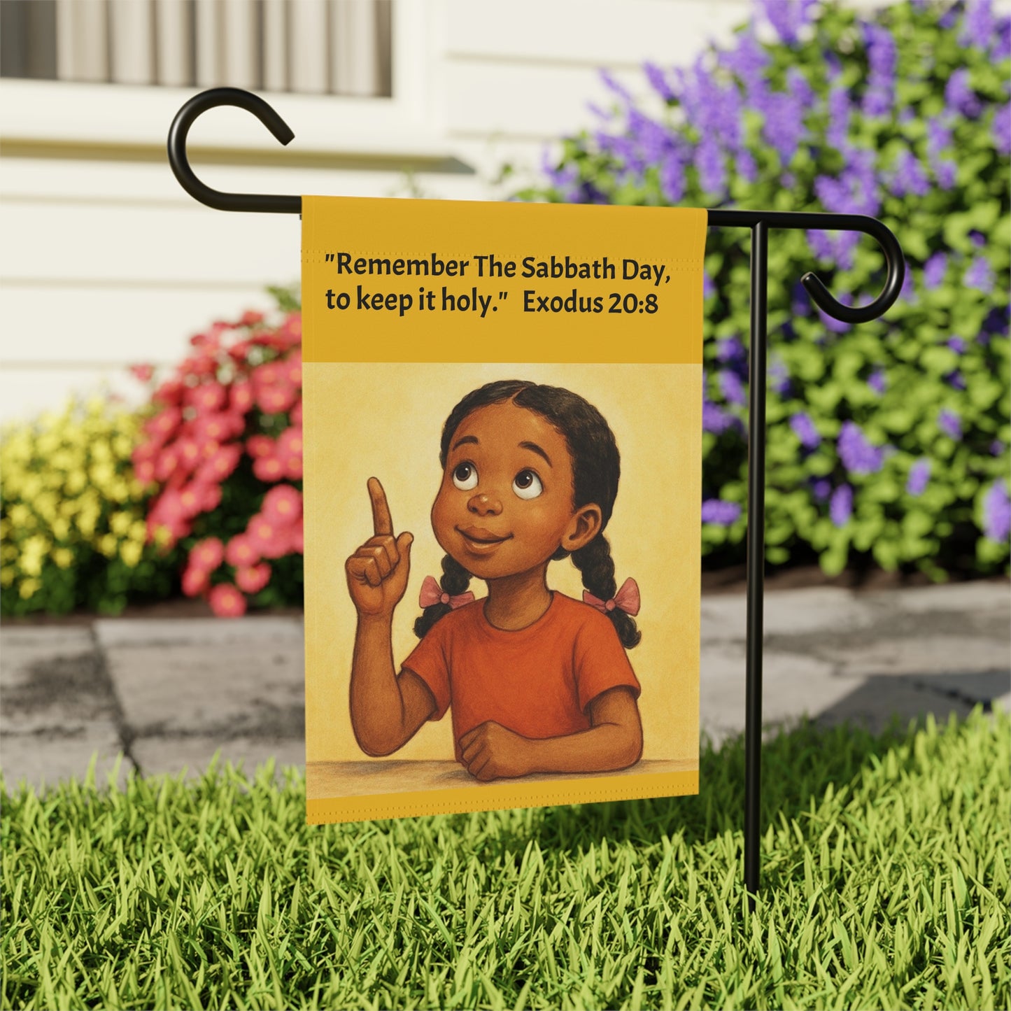 Remember The Sabbath Banner, Flag, Religious Decor