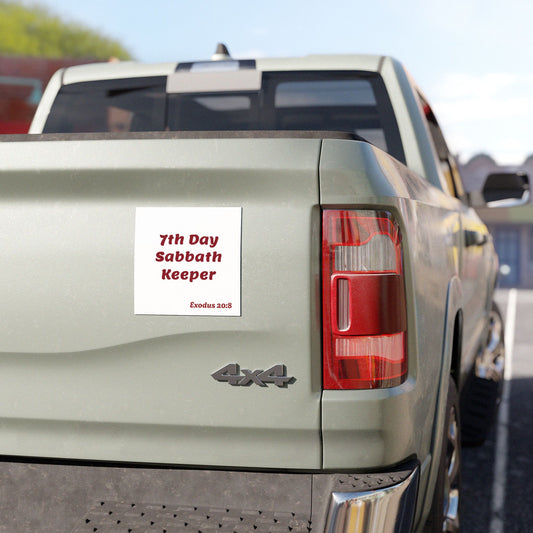 7th Day Sabbath Keeper Car Magnet