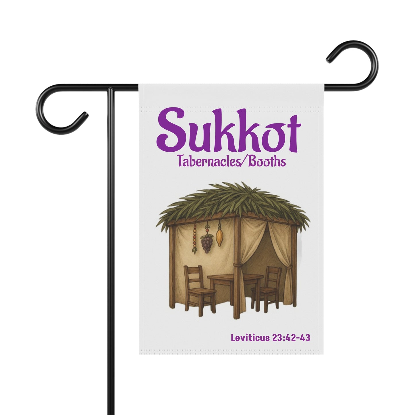 Sukkot/Tabernacles/Booths/Ingathering Banner, Flag, Religious Decor