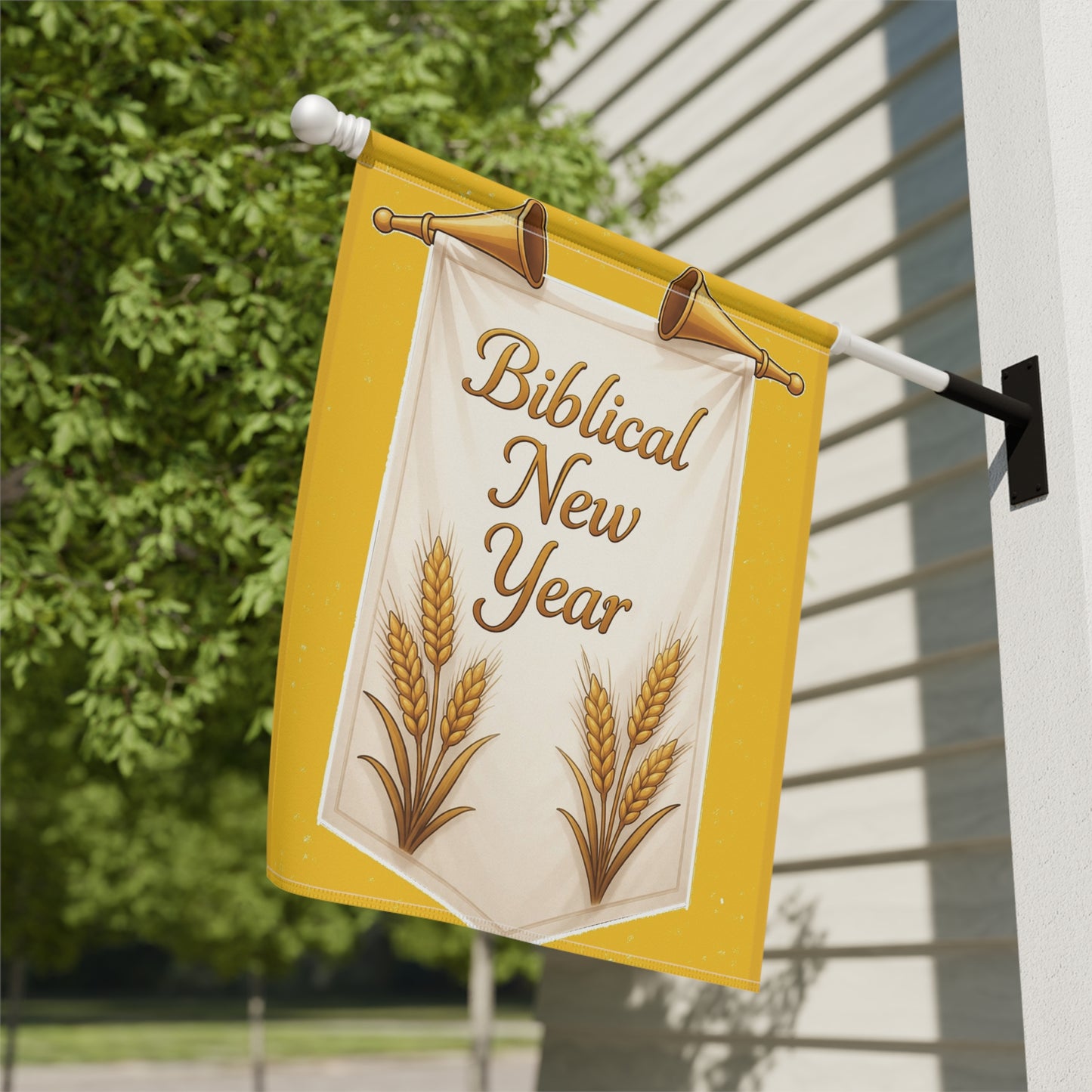 Biblical New Year (Garden Banner, Garden Flag, Religious Home Decor)