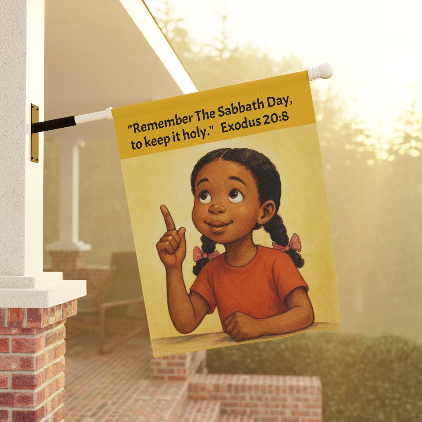 Remember The Sabbath Banner, Flag, Religious Decor