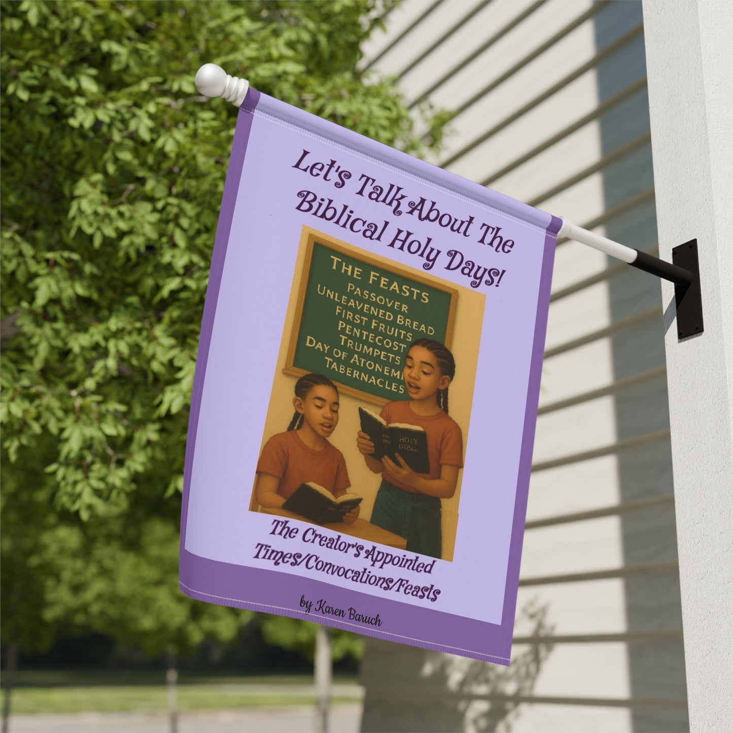 Let's talk about the Biblical Holy Days Banner, Flag, Religious Decor