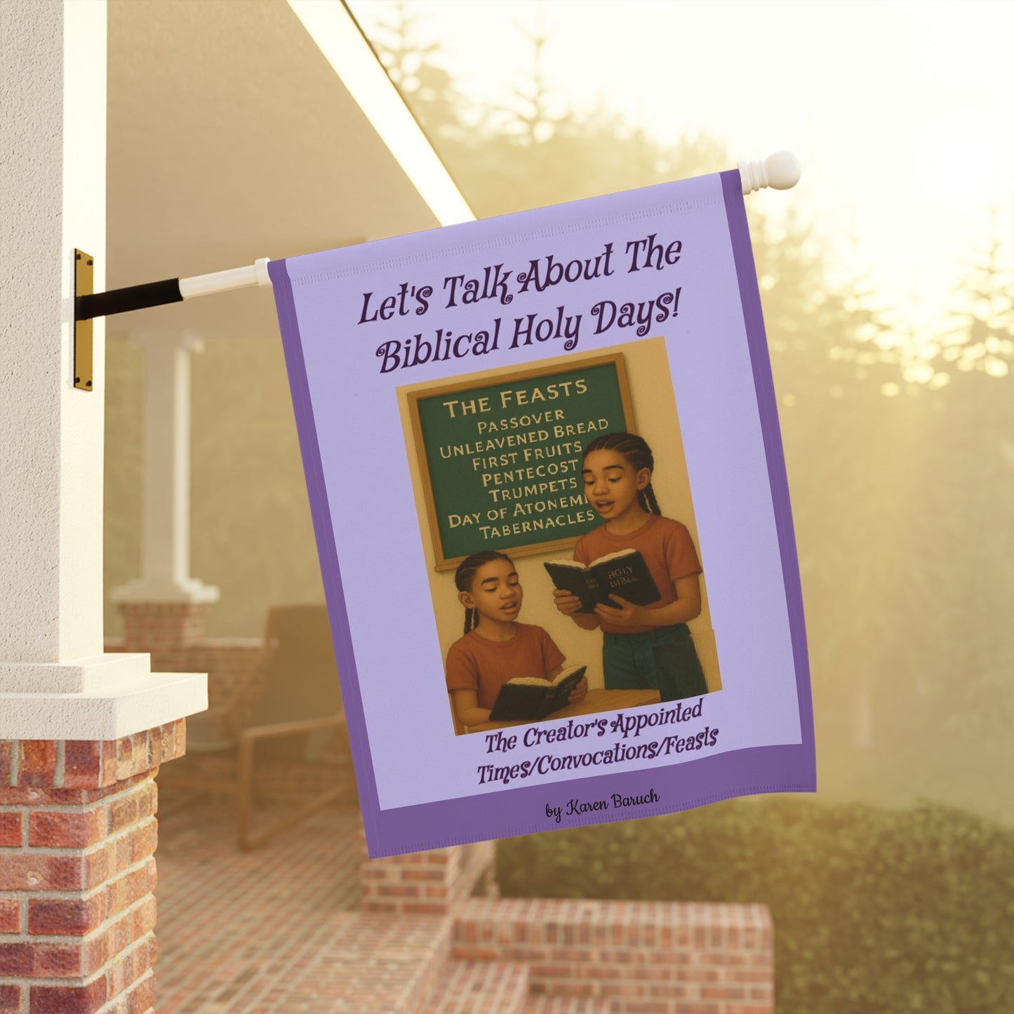 Let's talk about the Biblical Holy Days Banner, Flag, Religious Decor