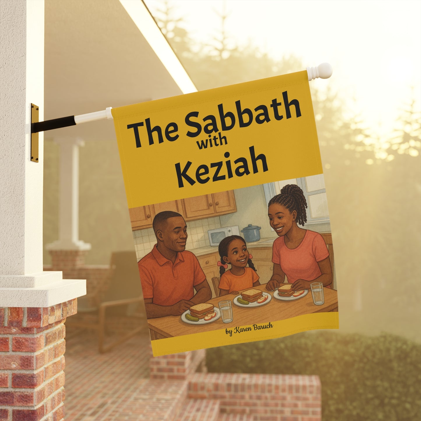 The Sabbath with Keziah Banner, Flag, Religious Decor