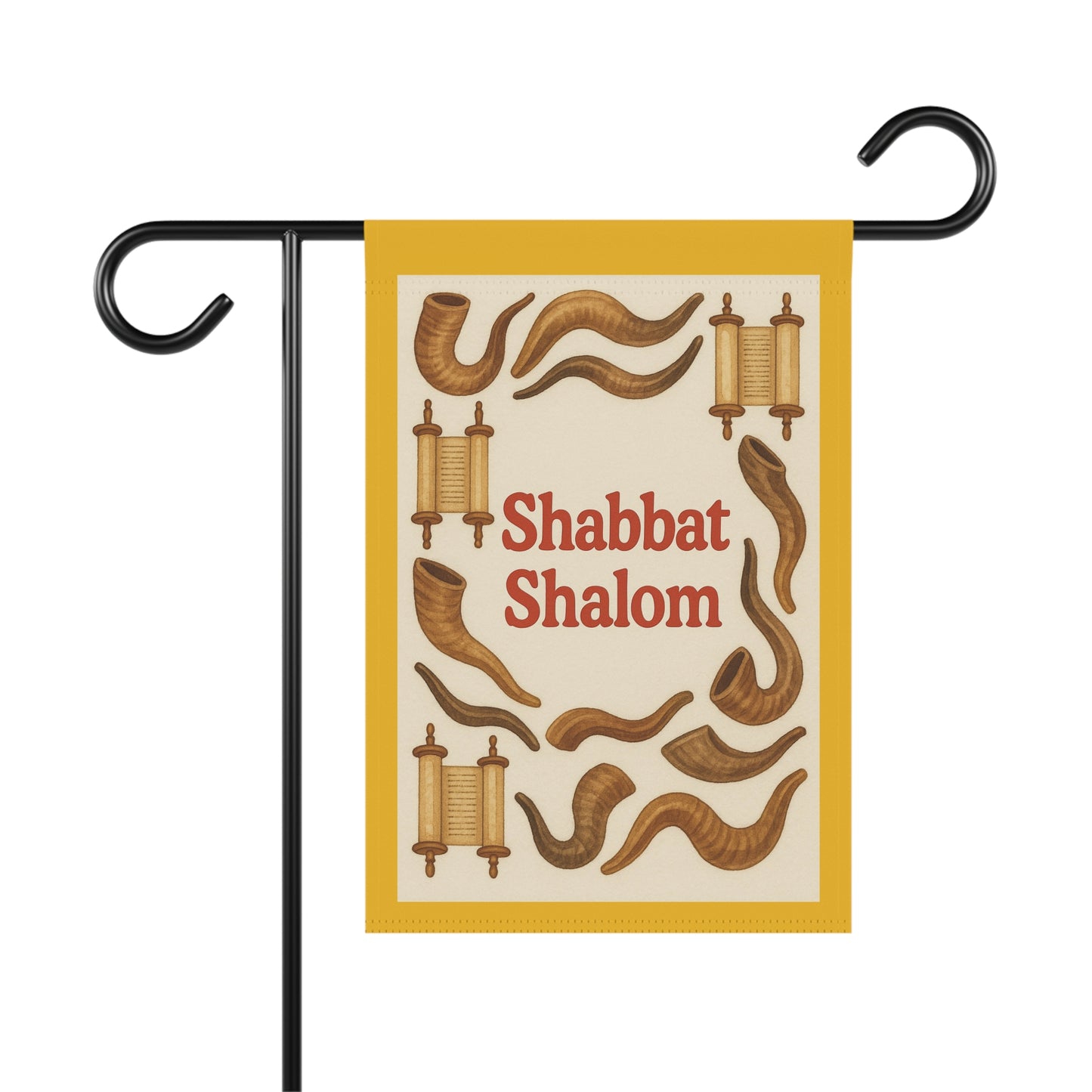 Shabbat Shalom Banner, Flag, Religious Decor