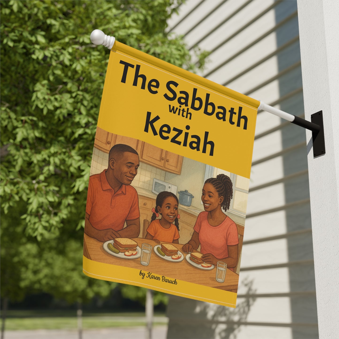 The Sabbath with Keziah Banner, Flag, Religious Decor