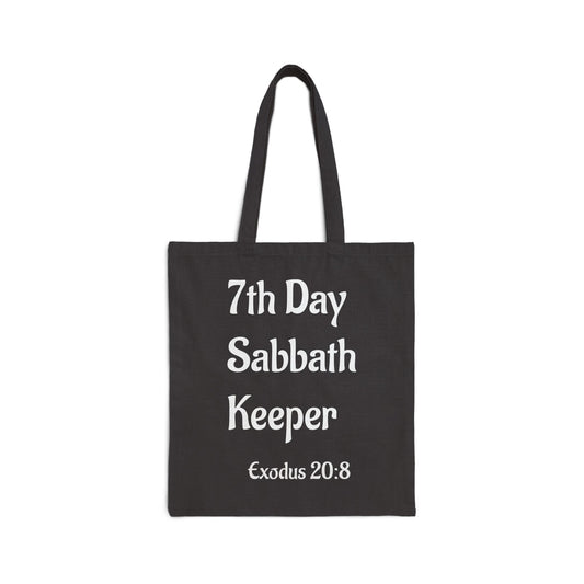 7th Day Sabbath Keeper Tote Bag, (Eco-Friendly, Canvas, great for everyday Use)
